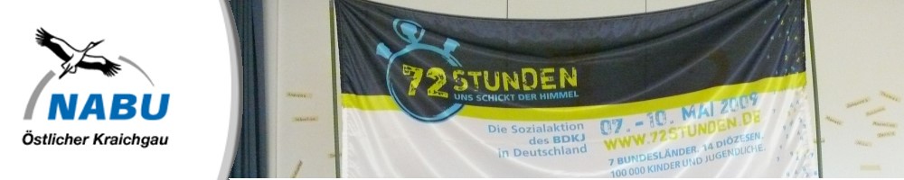 NABU Logobanner mit der Flag von der Projekte